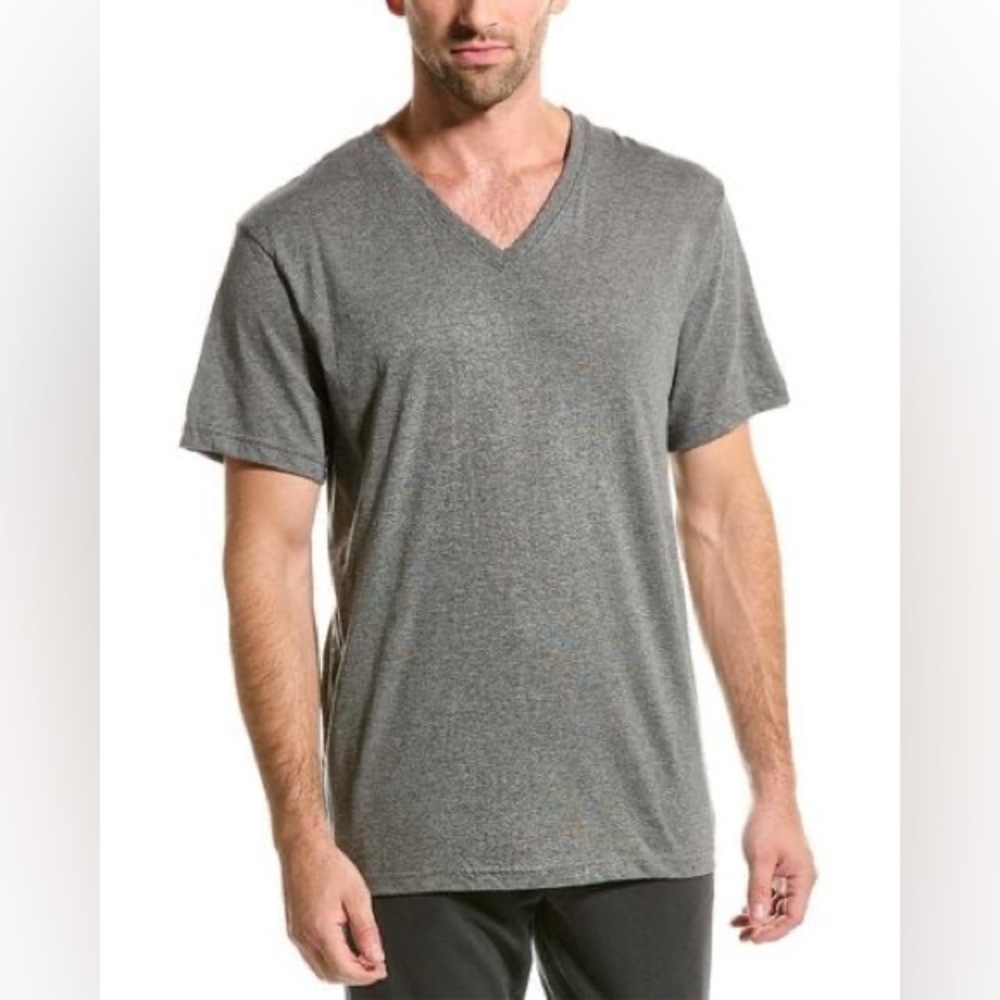 2(X)IST | Essential Cotton Grey V-Neck T-Shirt | Size: Medium
